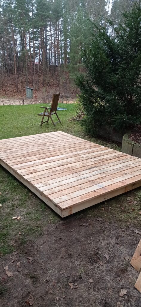 Gatavā terase pirms krāsošanas